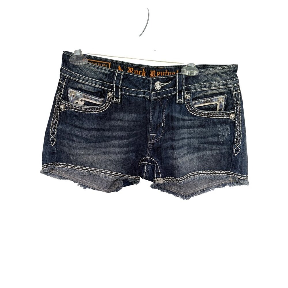 Women's Blue Denim Shorts
